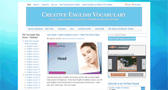 Desktop Screenshot of creativeenglishvocabulary.com