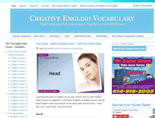 Tablet Screenshot of creativeenglishvocabulary.com